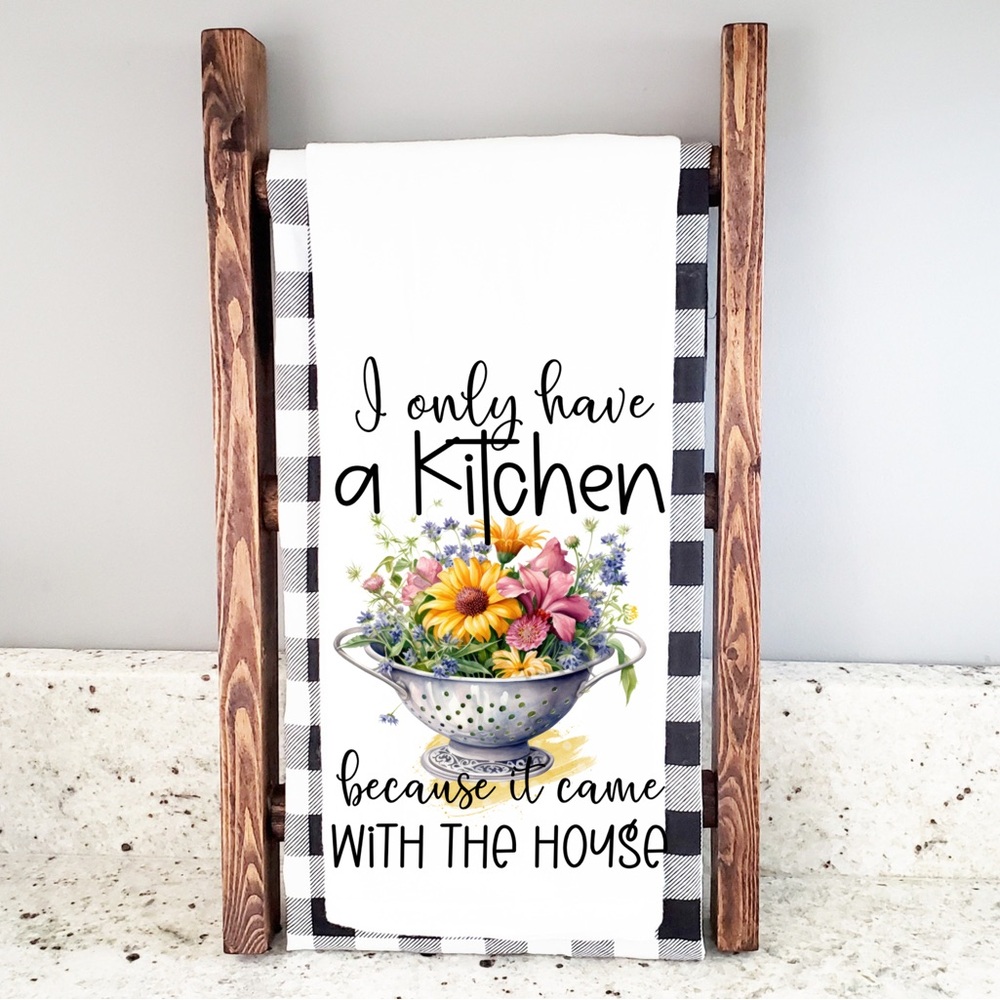 Handcrafted sublimation kitchen towel